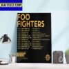 Foo Fighters at Talking Stick Resort Amphitheater Phoenix AZ October 3rd 2023 Art Decor Poster Canvas