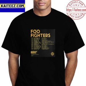 Foo Fighters The First 2024 US Shows Announced For Everything Or Nothing At All Tour Vintage T-Shirt