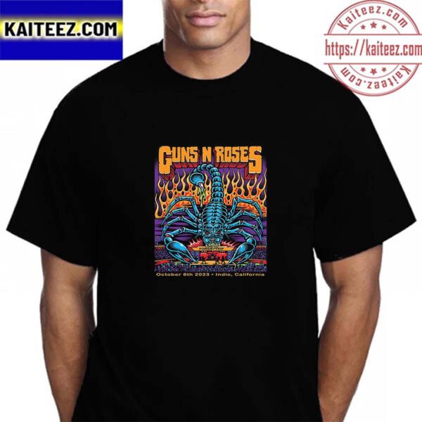 Guns N Roses Power Trip October 6th 2023 at Indio California Vintage T-Shirt