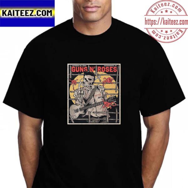 Guns N Roses Power Trip October 8th 2023 at Sacramento California Vintage T-Shirt