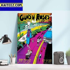 Guns N Roses at Snapdragon Stadium San Diego Oct 1st 2023 Art Decor Poster Canvas