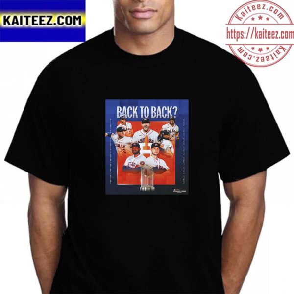 Houston Astros Back-To-Back MLB World Series Vintage T-Shirt