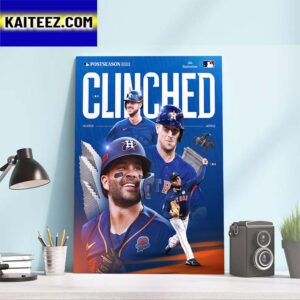 Houston Astros Clinched Seventh Straight MLB Postseason Appearance Art Decor Poster Canvas