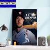 Houston Astros Justin Verlander Is The AL Player Of The Week September 25 To October 1 Art Decor Poster Canvas