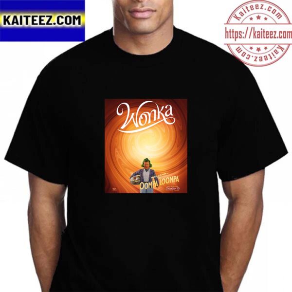 Hugh Grant as an Oompa-Loompa in Wonka Movie Vintage T-Shirt