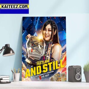 Iyo Sky And Still WWE Womens Champion at WWE Fastlane Art Decor Poster Canvas