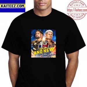 Jey Uso and The American Nightmare Cody Rhodes And New Undisputed WWE Tag Team Champions At WWE Fastlane Vintage T-Shirt