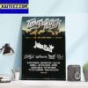Judas Priest Invincible Shield Tour Europe 2024 on July 2024 Art Decor Poster Canvas