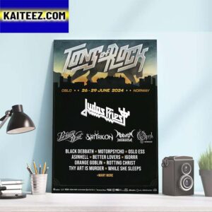 Judas Priest At Tons Of Rock Oslo Norway 26-29 June 2024 Art Decor Poster Canvas