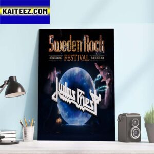 Judas Priest Sweden Rock Festival Solvesborg Sweden 5-8 June 2024 Art Decor Poster Canvas