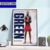King Bobby Green Back-To-Back Wins at UFC Vegas 80 Art Decor Poster Canvas