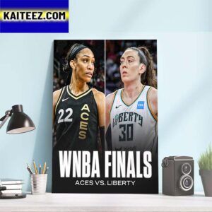 Las Vegas Aces Vs New York Liberty For 2023 WNBA Finals Matchup Art Decor Poster Canvas