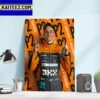 McLaren F1 Team Lando Norris Podium Three In A Row Art Decor Poster Canvas
