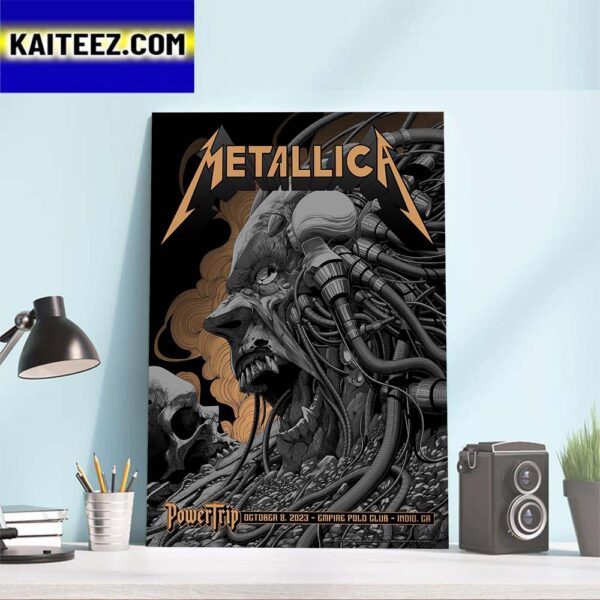 Metallica M72 Power Trip at Empire Polo Club Indio CA October 8th 2023 Art Decor Poster Canvas