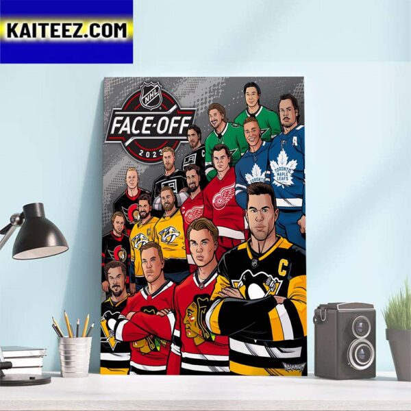 NHL Face Off 2023 Art Decor Poster Canvas