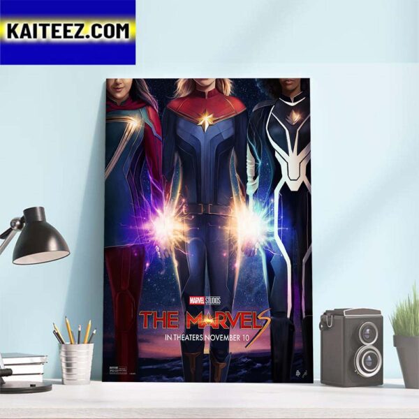 New Poster For The Marvels of Marvel Studios Inspired Art By Fan Art Decor Poster Canvas