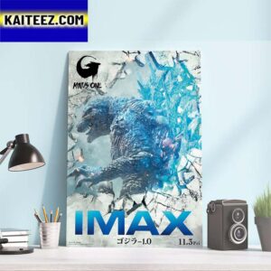 Official Japanese IMAX Poster For Godzilla Minus One Art Decor Poster Canvas