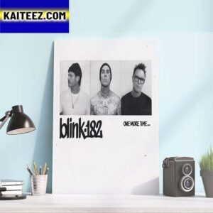 Official Poster For Album Cover Of blink-182 One More Time Art Decor Poster Canvas