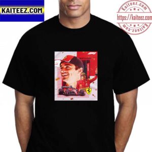 Official Poster For Happy Birthday To Charles Leclerc Of Scuderia Ferrari F1 Team Vintage T-Shirt