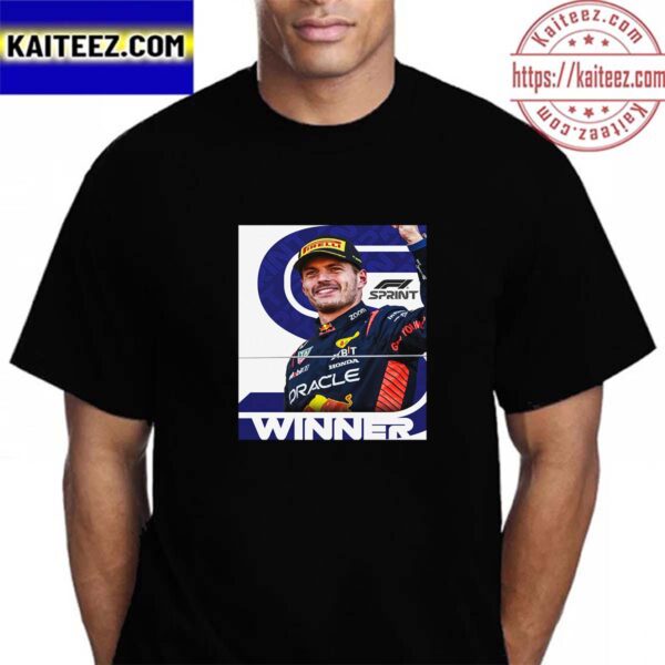 Official Poster For Max Verstappen Is The Winner F1 Sprint Vintage T-Shirt