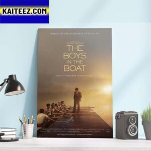 Official Poster For The Boys In The Boat of George Clooney Art Decor Poster Canvas