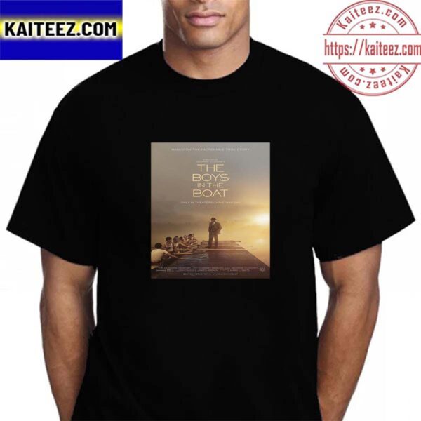 Official Poster For The Boys In The Boat of George Clooney Vintage T-Shirt
