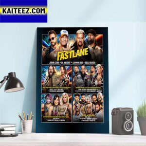 Official Poster For WWE Fastlane Match Up Art Decor Poster Canvas