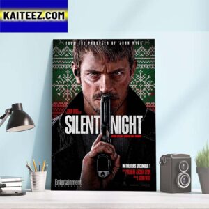 Official Poster Silent Night Of John Woo From The Producer Of John Wick Art Decor Poster Canvas