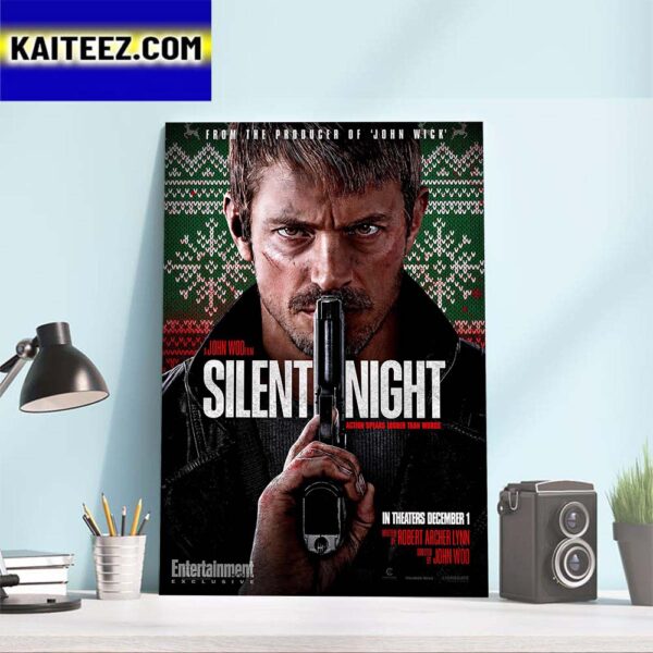 Official Poster Silent Night Of John Woo From The Producer Of John Wick Art Decor Poster Canvas