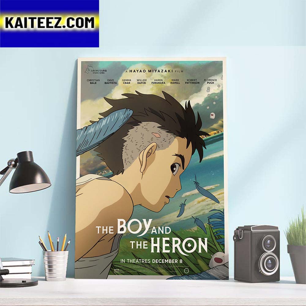 Official Poster The Boy And The Heron From Hayao Miyazaki And Studio Ghibli Art Decor Poster Canvas