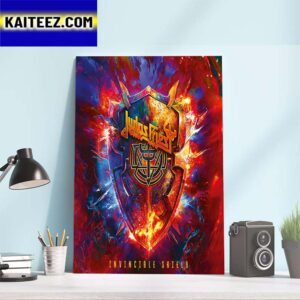 Panic Attack Judas Priest Invincible Shield Art Decor Poster Canvas