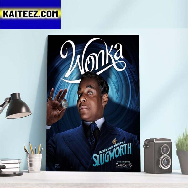 Paterson Joseph as Arthur Slugworth in Wonka Movie Art Decor Poster Canvas