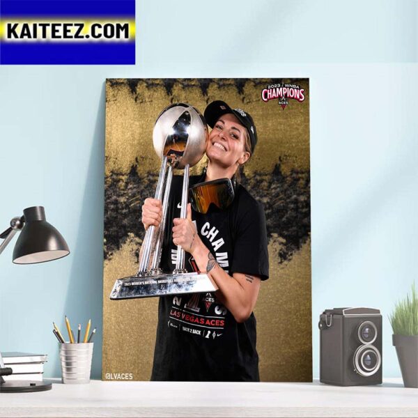 Raise The Stakes Las Vegas Aces x Cayla George 2023 WNBA Champions Art Decor Poster Canvas