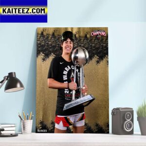 Raise The Stakes Las Vegas Aces x Kelsey Plum 2023 WNBA Champions Art Decor Poster Canvas