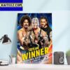 Seth Rollins And Still World Heavyweight Champion At WWE Fastlane Art Decor Poster Canvas