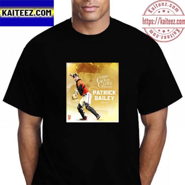 San Francisco Giants Patrick Bailey 2023 Rawlings Gold Glove Award Finalist Vintage T-Shirt