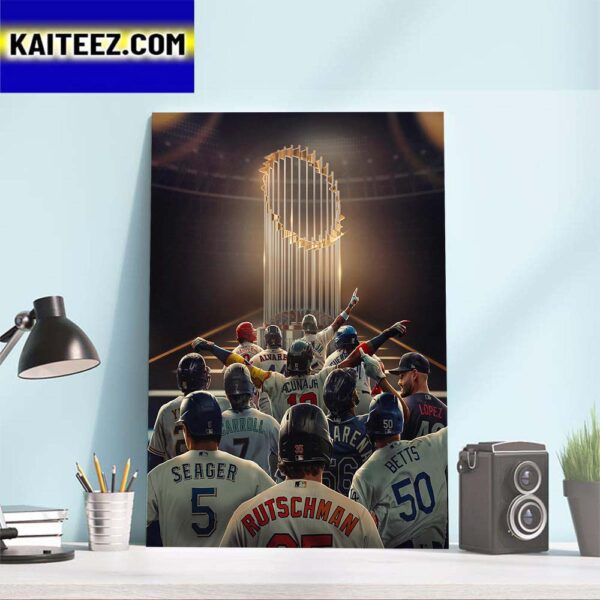 The 12 Teams Enter MLB Postseason World Series 2023 Art Decor Poster Canvas
