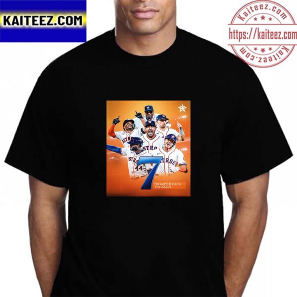 The Houston Astros Are Headed 7 Straight Trips To The ALCS 2023 MLB Postseason Vintage T-Shirt