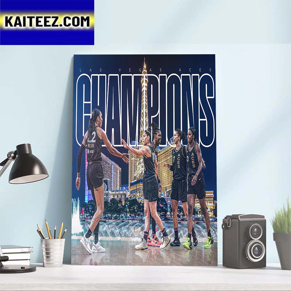 The Las Vegas Aces Are Back To Back Champions WNBA Finals 2023 Art Decor Poster Canvas