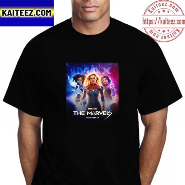 The Marvels Movie Of Marvel Studios IMAX Poster Vintage T-Shirt