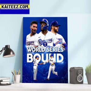 The Texas Rangers Are Heading to 2023 MLB World Series Art Decor Poster Canvas