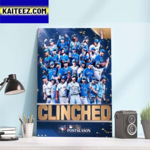 Toronto Blue Jays Clinched MLB Postseason 2023 Art Decor Poster Canvas