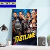 WWE Womens Champion Iyo Sky Defends Against Asuka And Charlotte Flair At WWE Fastlane Art Decor Poster Canvas