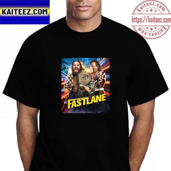 WWE World Heavyweight Champion Seth Rollins Defends Against Shinsuke Nakamura In A Last Man Standing Match At WWE Fastlane Vintage T-Shirt