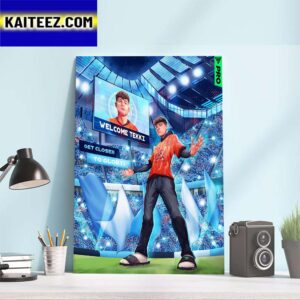 Welcome Tekkz to Manchester City On Poster EA Sports FC Pro Art Decor Poster Canvas