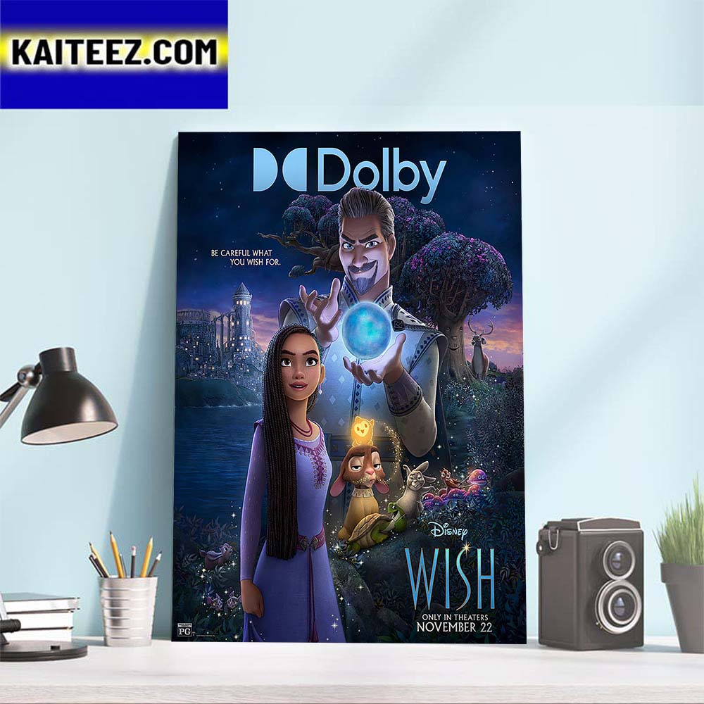 Wish 2023 Dolby Cinema Official Poster Art Decor Poster Canvas