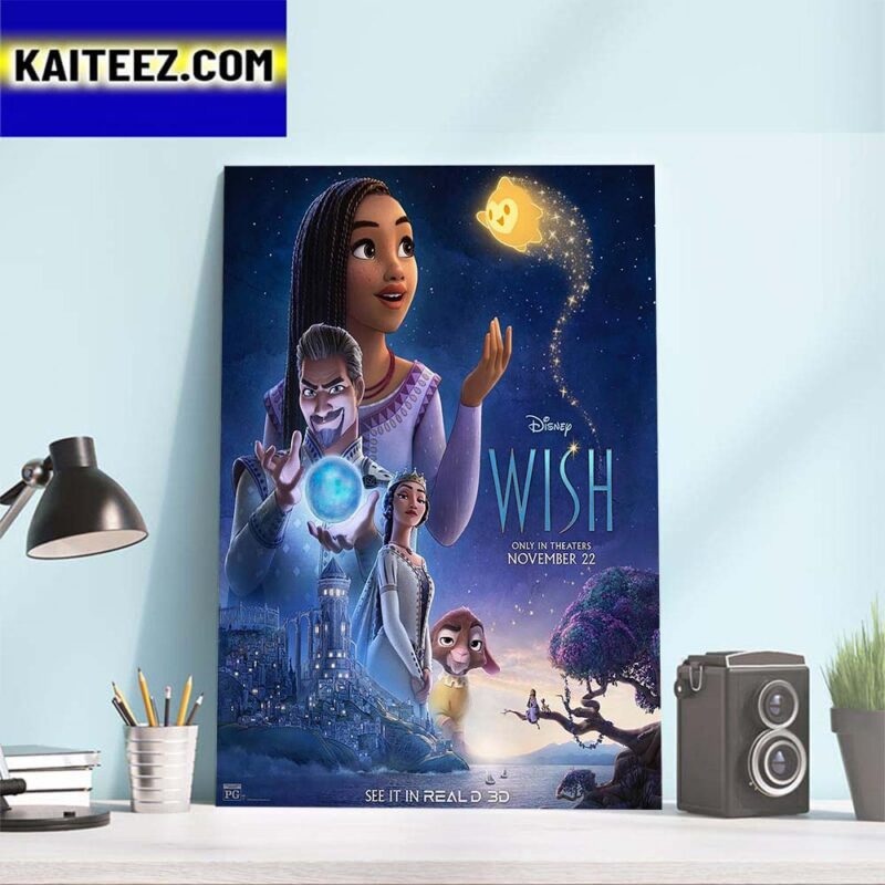 Wish 2023 RealD 3D Official Poster Art Decor Poster Canvas - Kaiteez