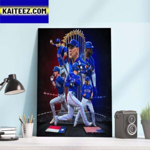 Texas Rangers Are 2023 MLB World Series Champions Art Decor Poster Canvas