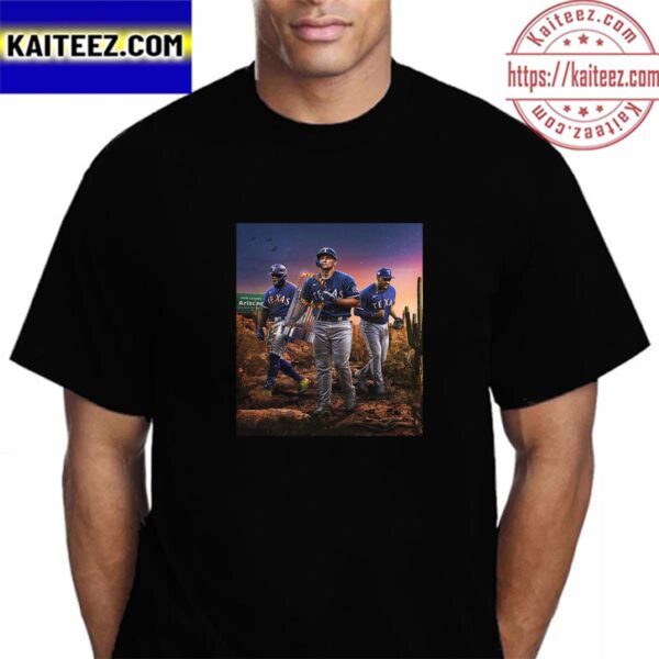 Texas Rangers Are The 2023 World Series Champs The First Ever Title In Franchise History Vintage T-Shirt