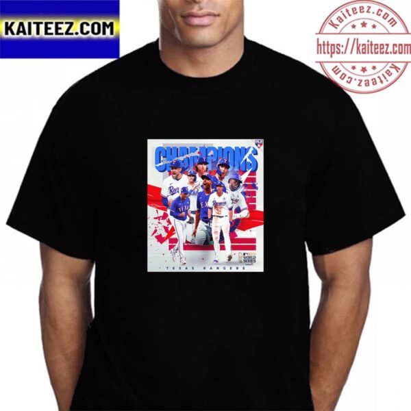 The Rangers Have Won The MLB World Series 2023 For The First Time In Franchise History Vintage T-Shirt